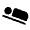Airline Seat Flat Angled Fill Icon from Rounded Fill - Material Symbols Set