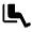 Airline Seat Legroom Extra Fill Icon from Rounded Fill - Material Symbols Set