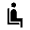 Airline Seat Recline Normal Icon from Sharp Line - Material Symbols Set