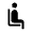 Airline Seat Recline Normal Fill Icon from Rounded Fill - Material Symbols Set