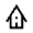 Bungalow Icon from Outlined Line - Material Symbols Set