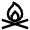 Campfire Icon from Atlas Line Set