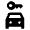 Car Rental Fill Icon from Outlined Fill - Material Pro Set
