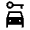 Car Rental Fill Icon from Sharp Fill - Material Symbols Set
