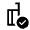 Carry On Bag Checked Icon from Sharp Line - Material Symbols Set