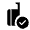 Carry On Bag Checked Fill Icon from Outlined Fill - Material Symbols Set