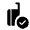 Carry On Bag Checked Fill Icon from Rounded Fill - Material Symbols Set
