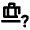 Checked Bag Question Icon from Outlined Line - Material Pro Set