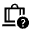 Checked Bag Question Icon from Sharp Line - Material Symbols Set