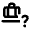 Checked Bag Question Icon from Rounded Line - Material Pro Set
