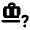 Checked Bag Question Fill Icon from Rounded Fill - Material Pro Set
