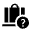 Checked Bag Question Fill Icon from Sharp Fill - Material Symbols Set