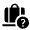 Checked Bag Question Fill Icon from Rounded Fill - Material Symbols Set