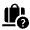 Checked Bag Question Fill Icon from Outlined Fill - Material Symbols Set