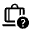 Checked Bag Question Icon from Rounded Line - Material Symbols Set