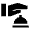Concierge Fill Icon from Sharp Fill - Material Symbols Set