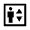 Elevator Icon from Sharp Line - Material Symbols Set