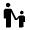 Escalator Warning Fill Icon from Rounded Fill - Material Symbols Set