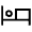 Hotel Icon from Sharp Line - Material Symbols Set