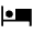 Hotel Fill Icon from Sharp Fill - Material Symbols Set