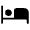 Hotel Fill Icon from Rounded Fill - Material Symbols Set