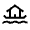 Houseboat Icon from Sharp Line - Material Symbols Set