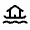 Houseboat Icon from Rounded Line - Material Symbols Set