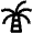 Travel Palm Tree Icon from Nova Line Set