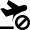 Travel Plane Not Take Off Icon from Nova Solid Set