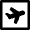 Travel Plane Square Icon from Nova Line Set