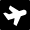 Travel Plane Square Icon from Nova Solid Set