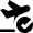 Travel Plane Take Off Check Icon from Nova Solid Set