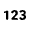 123 Icon from Rounded Line - Material Pro Set