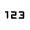 123 Icon from Rounded Line - Material Symbols Set