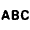 Abc Icon from Rounded Line - Material Pro Set