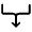 Arrow And Edge Icon from Rounded Line - Material Symbols Set