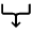 Arrow And Edge Fill Icon from Outlined Fill - Material Symbols Set