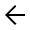 Arrow Back Icon from Outlined Line - Material Symbols Set