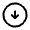 Arrow Circle Down Icon from Rounded Line - Material Symbols Set
