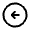 Arrow Circle Left Icon from Rounded Line - Material Symbols Set