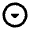 Arrow Drop Down Circle Icon from Rounded Line - Material Pro Set