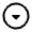 Arrow Drop Down Circle Icon from Rounded Line - Material Symbols Set