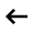 Arrow Left Alt Icon from Sharp Line - Material Pro Set