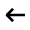 Arrow Left Alt Icon from Outlined Line - Material Pro Set