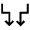 Arrow Or Edge Icon from Sharp Line - Material Symbols Set