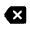 Backspace Fill Icon from Rounded Fill - Material Symbols Set