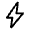 Bolt Icon from Rounded Line - Material Symbols Set
