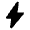 Bolt Fill Icon from Rounded Fill - Material Symbols Set