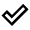 Done Outline Icon from Sharp Line - Material Pro Free Set