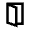 Door Open Alt Icon from Outlined Line - Material Pro Set
